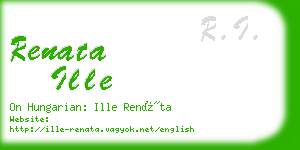 renata ille business card